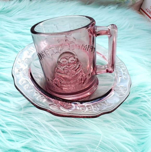 Vintage Tiara Pink Glass Bowl & Cup - Picture 1 of 12